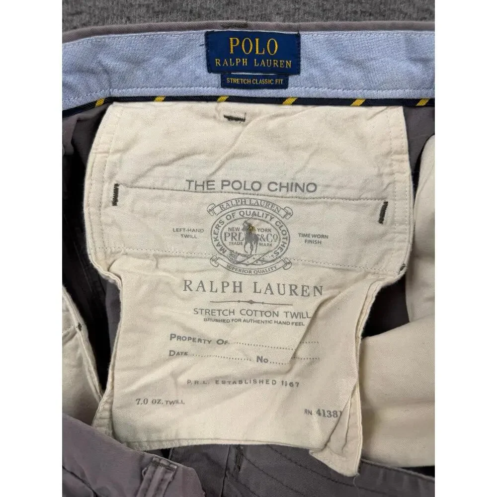 Ralph Lauren Men's Light Gray Chino Shorts
